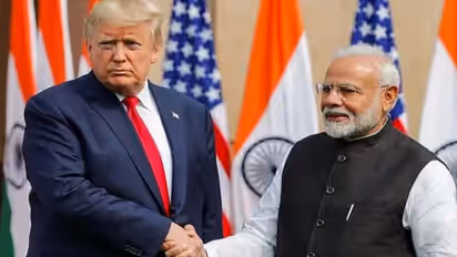 PM Modi with Donald Trump at a meeting, discussing India’s oil imports from Russia