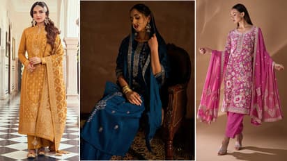 Stunning A Line Salwar suit for Baisakhi 2025