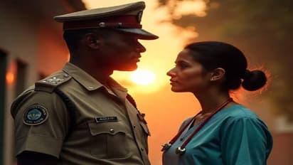 IPS Officer and lady doctor threw symbolic picture