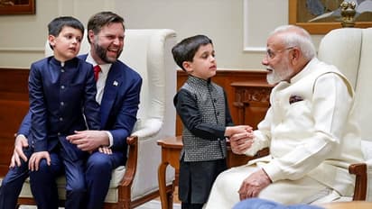 JD Vance Childs with Narendra Modi