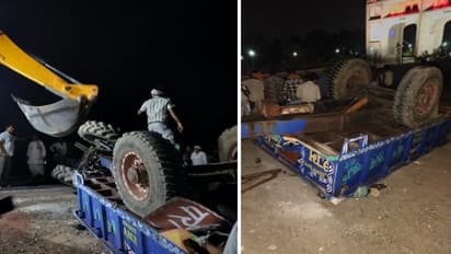 Morena Tractor Trolley Overturn