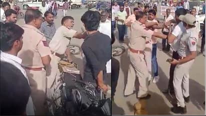 fight between  retired army soldier and police