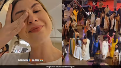 ‘I'll Miss India’: Romanian Woman Breaks Down Emotionally While Watching Navratri Celebrations