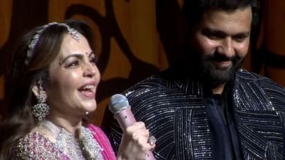 Nita Ambani and Rohit Sharma at Anant Ambani Sangeet Function