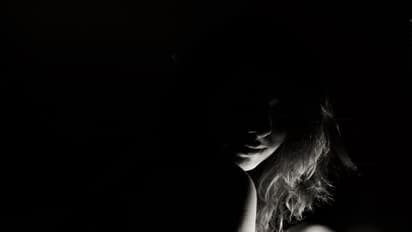 Semi naked italian woman