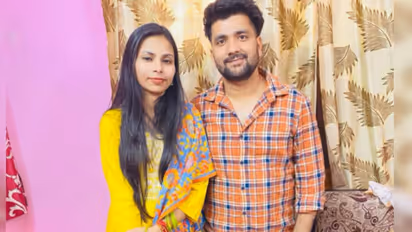 Police investigating the car where Sumit and Rekha were found dead with gunshot wounds in Noida