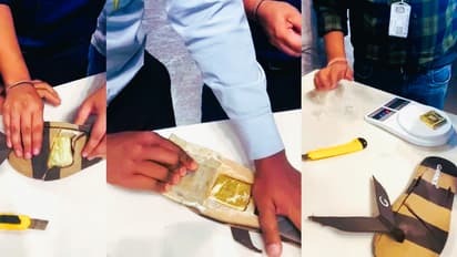 Passenger caught smuggling gold