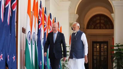 Prime Minister Narendra Modi meets New Zealand Prime Minister Christopher Luxon in New Delhi (Photo: X/ @chrisluxonmp)