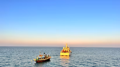 Indian Coast Guard apprehended a Pakistani fishing boat with 11 crew inside the Indian Exclusive Economic Zone. 