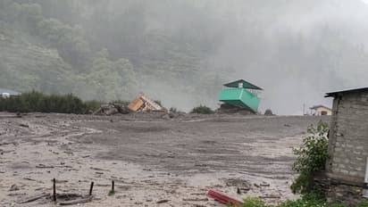 Uttarkashi flood situation cloudburst Village washed away several missing