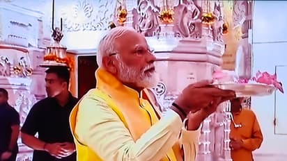 PM Narendra Modi performed puja at Ram temple mega roadshow in Ayodhya bsm