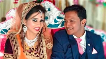 sowmya sahu with his wife reema who killed by percel bomb blast