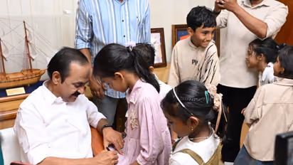 students travel to capital city to meet cm vd satheesan