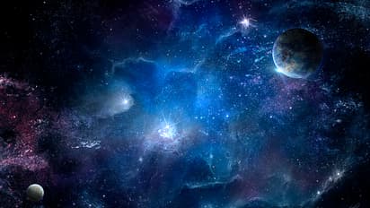 Cosmic Nebula and shining stars 