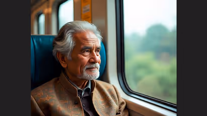 elderly man in love (AI photo)