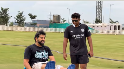 Sarfaraz Khan and Rohit Sharma