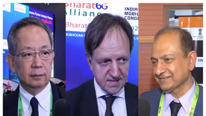 Iwao Hosako; Harald Haas; Ashutosh Dutta (Photo/ANI)