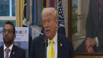 US President Donald Trump speaking about CIA operations targeting Venezuela