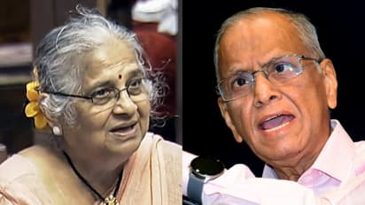Sudha Murty and Narayana Murthy refusing to be part of Karnataka caste survey (Photo/ANI)