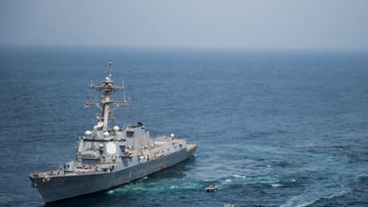 Rescued Indian crew members from MV Falcon LPG tanker off the coast of Yemen