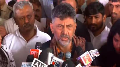 Karnataka Deputy Chief Minister DK Shivakumar calls Tejasvi Surya “empty vessel,” backs Bengaluru tunnel (Photo/ANI)
