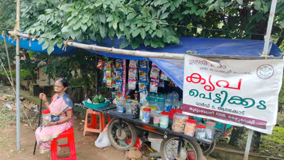 theft at roadside shop of disabled elderly woman in pathanamthitta