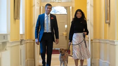 Rishi Sunak with dog