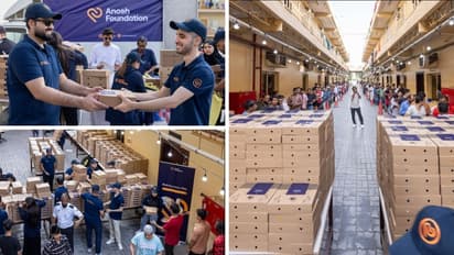 Anosh Foundation volunteers distribute Iftar meals across Al Quoz and Jebel Ali during Ramadan 2025.