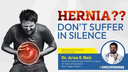 Expert Hernia Repair in Thrissur – Advanced Care by Dr. Arun S. Nair