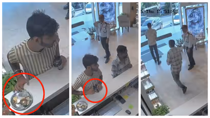 Men Steal Cash From Puja Thali  caught on cctv 