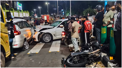 car bike accident
