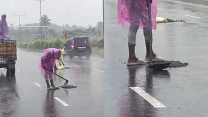 national highway pothole palakkad