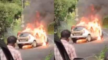 car fire