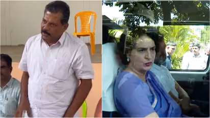 priyanka gandhi visits jose nelladans house