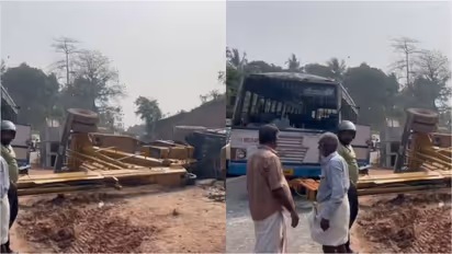 ksrtc crane accident