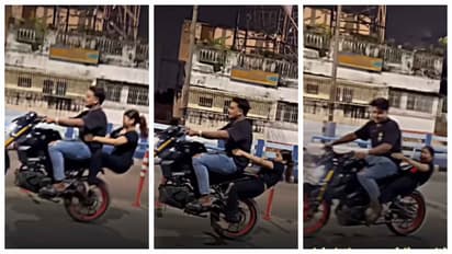 man lifts bike for Dhoom-style stunt