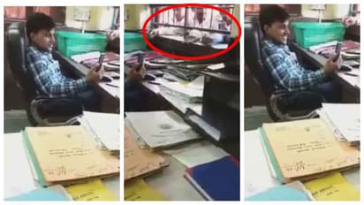 government officer in Video call at duty time