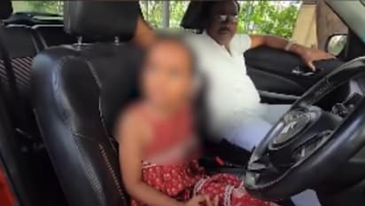 telangana cop let grandchild drive car