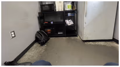 Manager removed the chair in the restroom.