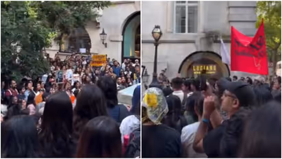 Indians Protest in New York and London