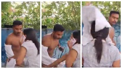 Wife rips husband's shirt