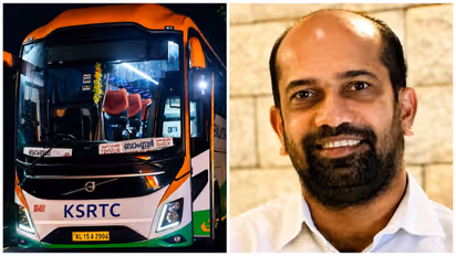 Anil Akkara on KSRTC Volvo Bus