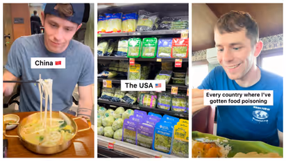 Vlogger claims food poisoning from countries other than India Viral Video