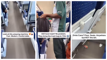 littering on Vande Bharat