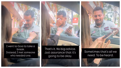 woman offers help to a stranger at Goa