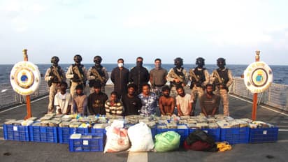 Indian Navy and Sri Lankan Navy seize approximately 500 kg of narcotics
