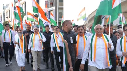 CM Bhupendra Patel flagged off Tiranga Yatra in Ahmedabad