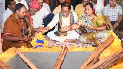 Vishnu Deo Sai participated in the Prana Pratishtha program of Lord Jagannath Temple