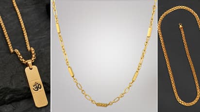 Men Gold Chain Designs under 25000 for Fathers day Gift