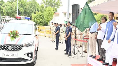 Vishnu Deo Sai flagged off new ehicles included in the transport security fleet